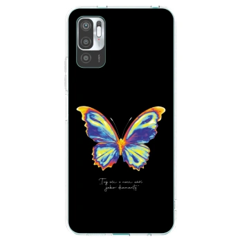 Picasee silikonový průhledný obal pro Xiaomi Redmi Note 10 5G - Diamanty Black