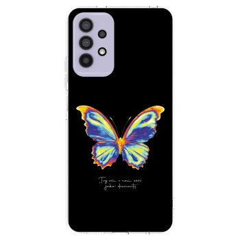 Picasee silikonový průhledný obal pro Samsung Galaxy A32 4G SM-A325F - Diamanty Black