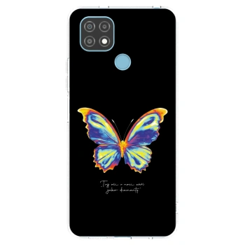 Picasee silikonový průhledný obal pro Realme C21 - Diamanty Black