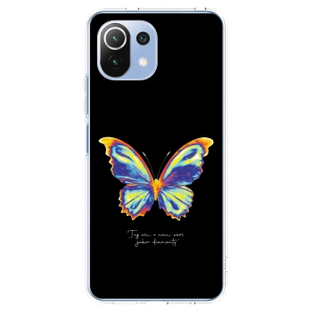 Picasee silikonový průhledný obal pro Xiaomi 11 Lite 5G NE - Diamanty Black