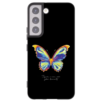 Picasee silikonový černý obal pro Samsung Galaxy S22 5G - Diamanty Black