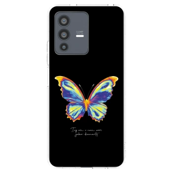 Picasee silikonový průhledný obal pro Vivo V23 5G - Diamanty Black