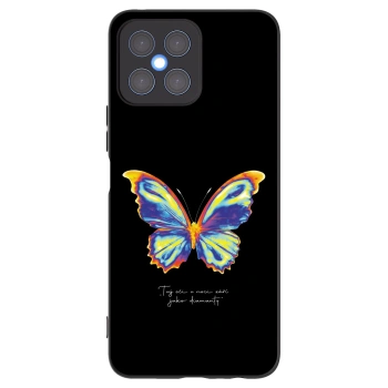 Picasee silikonový černý obal pro Honor X8 4G - Diamanty Black
