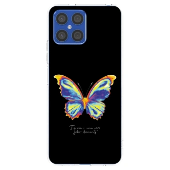 Picasee silikonový průhledný obal pro Honor X8 4G - Diamanty Black
