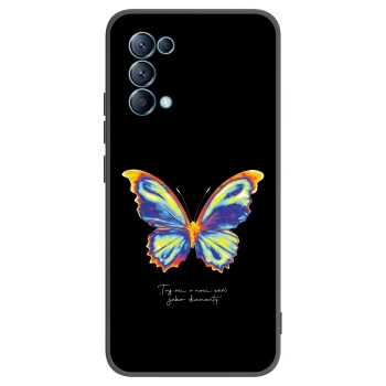 Picasee silikonový černý obal pro OPPO Reno 5 5G - Diamanty Black