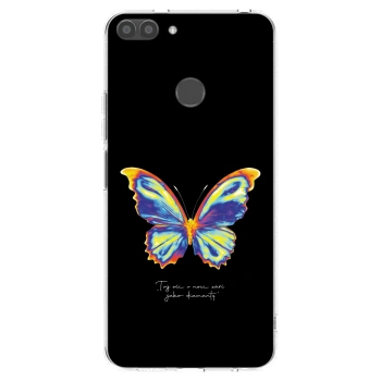 Picasee silikonový průhledný obal pro Huawei P Smart - Diamanty Black