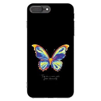 Picasee silikonový průhledný obal pro Apple iPhone 8 Plus - Diamanty Black