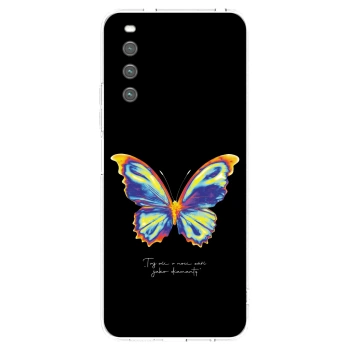 Picasee silikonový průhledný obal pro Sony Xperia 10 IV 5G - Diamanty Black