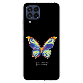 Picasee silikonový průhledný obal pro Samsung Galaxy M53 5G - Diamanty Black