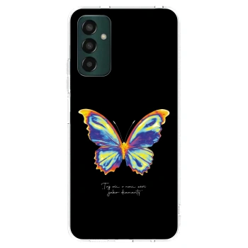 Picasee silikonový průhledný obal pro Samsung Galaxy M13 M135F - Diamanty Black