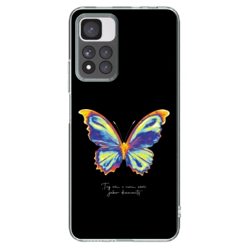 Picasee silikonový průhledný obal pro Xiaomi Redmi Note 11 Pro+ 5G - Diamanty Black