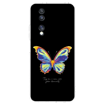Picasee silikonový průhledný obal pro Honor 70 - Diamanty Black