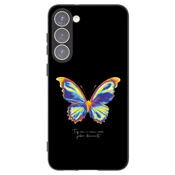 Picasee silikonový černý obal pro Samsung Galaxy S23+ 5G - Diamanty Black