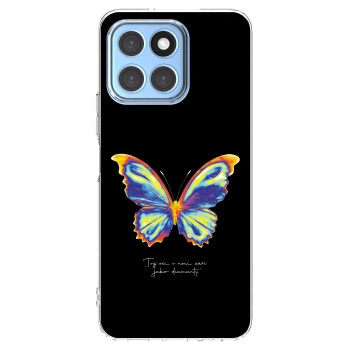 Picasee silikonový průhledný obal pro Honor X8 5G - Diamanty Black