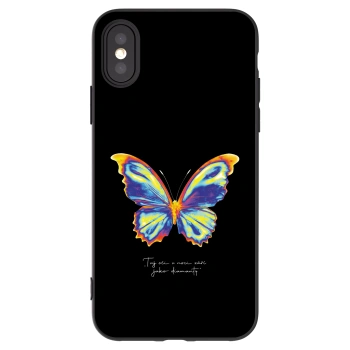 Picasee silikonový černý obal pro Apple iPhone X/XS - Diamanty Black