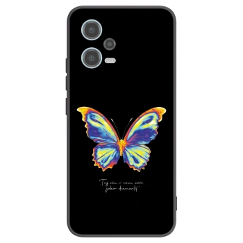 Picasee silikonový černý obal pro Xiaomi Redmi Note 12 5G - Diamanty Black