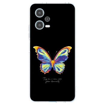 Picasee silikonový průhledný obal pro Xiaomi Redmi Note 12 5G - Diamanty Black