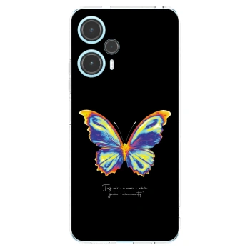 Picasee silikonový průhledný obal pro Xiaomi Poco F5 - Diamanty Black