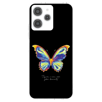 Picasee silikonový průhledný obal pro Xiaomi Redmi 12 4G - Diamanty Black