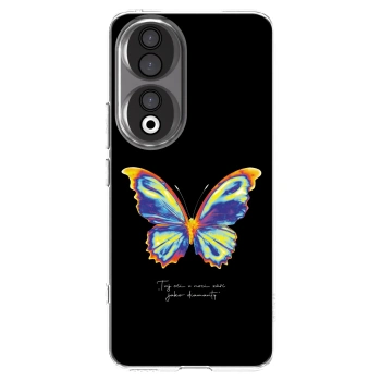 Picasee silikonový průhledný obal pro Honor 90 5G - Diamanty Black