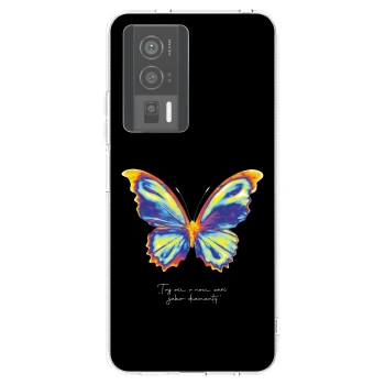 Picasee silikonový průhledný obal pro Xiaomi Poco F5 Pro 5G - Diamanty Black
