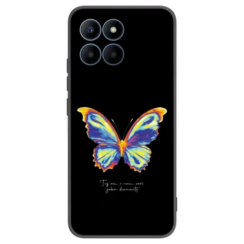 Picasee silikonový černý obal pro Honor 70 Lite - Diamanty Black
