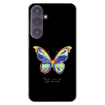 Picasee silikonový průhledný obal pro Samsung Galaxy S24+ S926B 5G - Diamanty Black