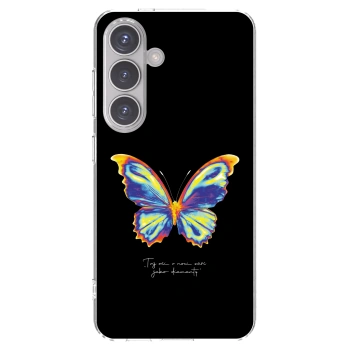 Picasee silikonový průhledný obal pro Samsung Galaxy S24 S921B 5G - Diamanty Black