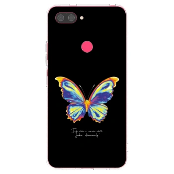Picasee silikonový průhledný obal pro Xiaomi Mi 8 Lite - Diamanty Black