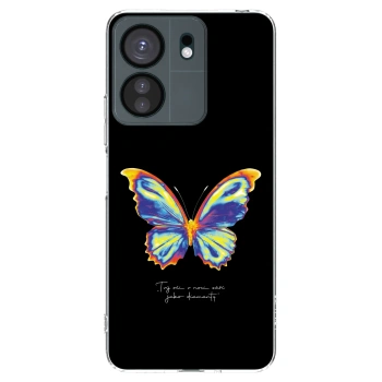 Picasee silikonový průhledný obal pro Xiaomi Redmi 13C 4G - Diamanty Black