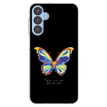 Picasee silikonový průhledný obal pro Samsung Galaxy A15 A156B 5G - Diamanty Black