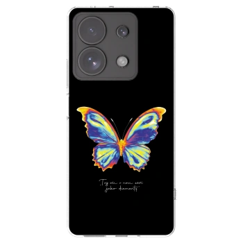 Picasee silikonový průhledný obal pro Xiaomi Redmi Note 13 Pro 4G - Diamanty Black