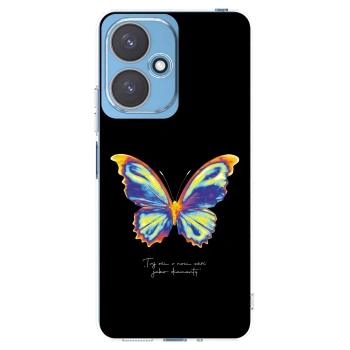 Picasee silikonový průhledný obal pro Xiaomi Redmi 13C 5G - Diamanty Black