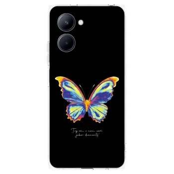 Picasee silikonový průhledný obal pro Realme C33 (2023) - Diamanty Black