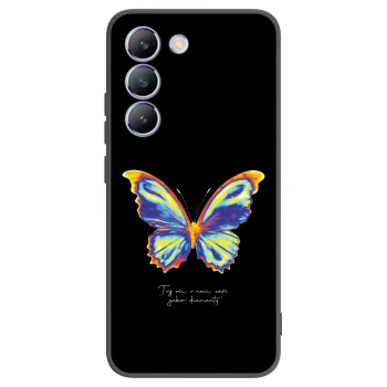 Picasee silikonový černý obal pro Vivo V40 SE 5G - Diamanty Black