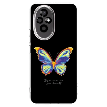 Picasee silikonový průhledný obal pro Honor 200 Pro 5G - Diamanty Black