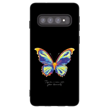 Picasee silikonový černý obal pro Samsung Galaxy S10 G973 - Diamanty Black