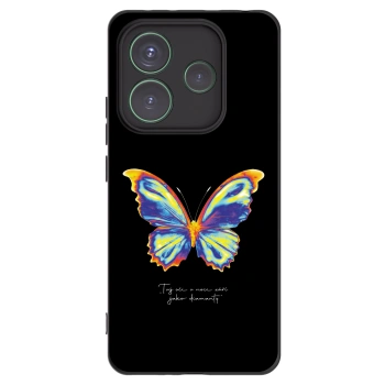 Picasee silikonový černý obal pro Xiaomi Redmi Note 14 5G - Diamanty Black