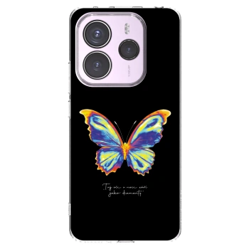 Picasee silikonový průhledný obal pro Xiaomi Redmi Note 14 5G - Diamanty Black