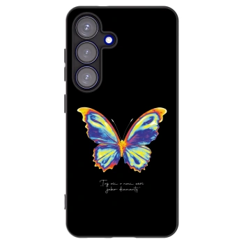 Picasee silikonový černý obal pro Samsung Galaxy S25 5G - Diamanty Black