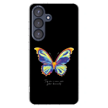 Picasee silikonový průhledný obal pro Samsung Galaxy S25 5G - Diamanty Black