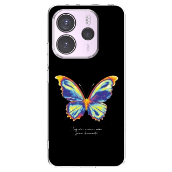 Picasee silikonový průhledný obal pro Xiaomi Redmi Note 14 4G - Diamanty Black