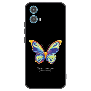 Picasee silikonový černý obal pro Motorola Moto G34 5G - Diamanty Black