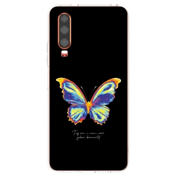 Picasee silikonový průhledný obal pro Huawei P30 - Diamanty Black