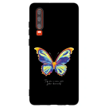 Picasee silikonový černý obal pro Huawei P30 - Diamanty Black