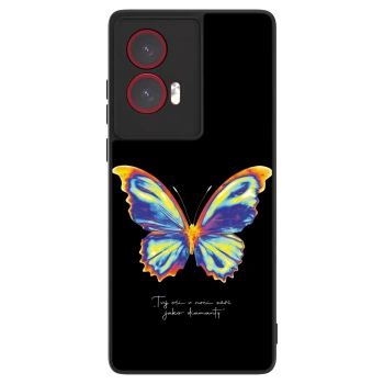 Obal pro Motorola Edge 50 Fusion - Diamanty Black