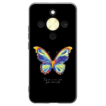 Picasee silikonový černý obal pro Honor Magic8 Lite 5G - Diamanty Black