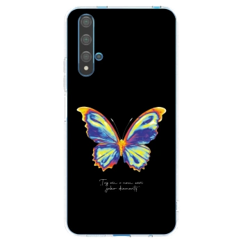 Picasee silikonový průhledný obal pro Huawei Nova 5T - Diamanty Black