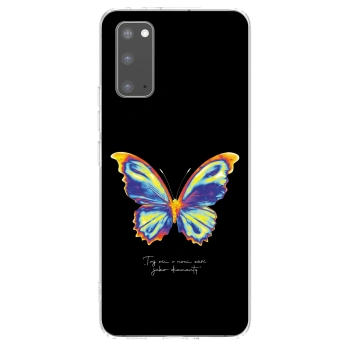 Picasee silikonový průhledný obal pro Samsung Galaxy S20 G980F - Diamanty Black