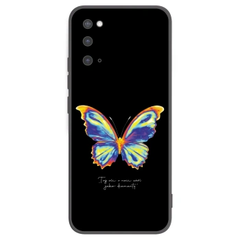 Picasee silikonový černý obal pro Samsung Galaxy S20 G980F - Diamanty Black